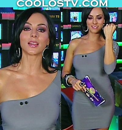 Ivonne.Montero.Tetotas.Minivestido.Gris.Spandex.HD1